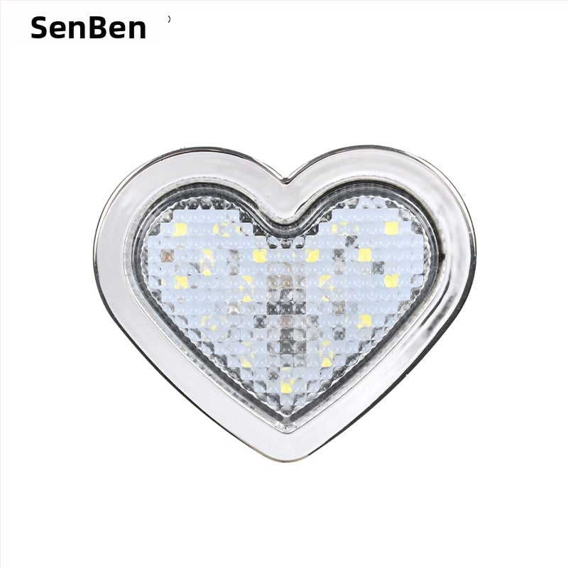 Širdies formos 24 LED kontūro šviesa krovininiams automobiliams, 12/24V, IP60, 0.5W, 3000 lm