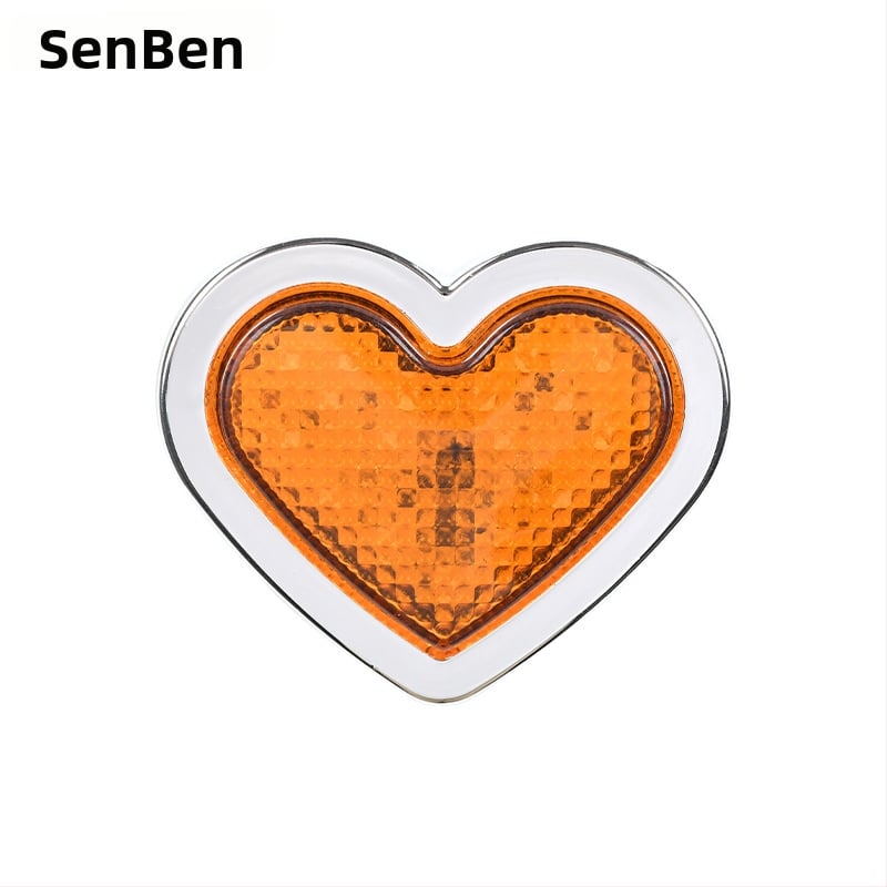 Širdies formos 24 LED kontūro šviesa krovininiams automobiliams, 12/24V, IP60, 0.5W, 3000 lm