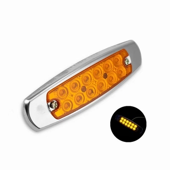 12 LED bočna svjetiljka kamiona s elektrogalvaniziranim metalnim okvirom