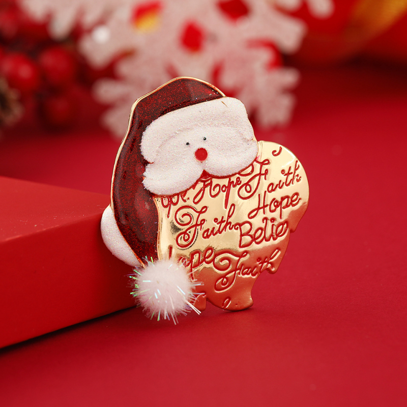 Muylinda коледна ретро брошка с животни – сплав, капещо масло покритие, украса и фиксиращ щифт