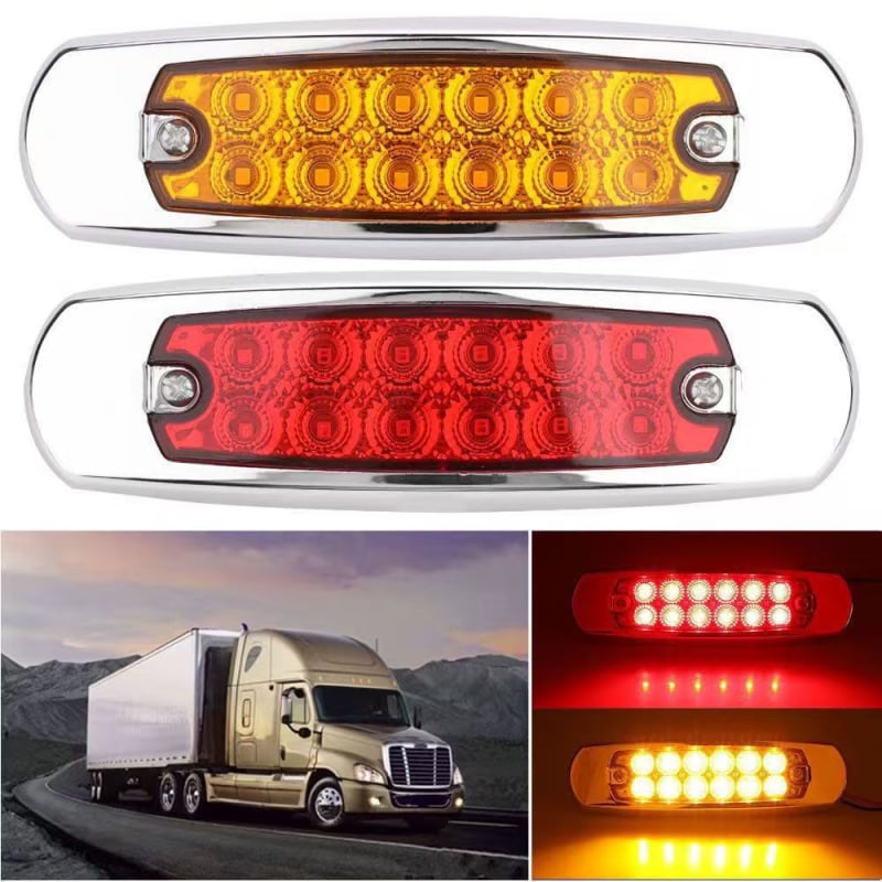 Kamionske bočne svjetla 12LED-ST, 12V/24V, 2835 SMD, 0.8W, vijek trajanja 50.000 h