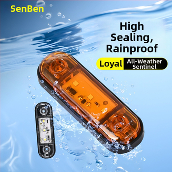 3-LED šoninis žibintas sunkvežimiui, 10-24V, 5W, 3000 lm, IP60, 50 000 h