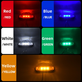 3-LED šoninis žibintas sunkvežimiui, 10-24V, 5W, 3000 lm, IP60, 50 000 h