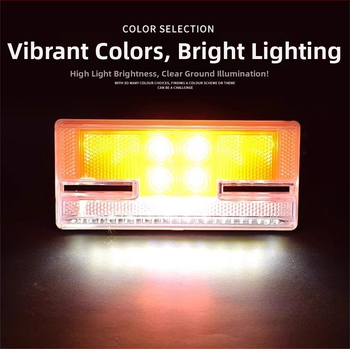 LED šoninė šviesa dideliems sunkvežimiams – 24V, atsparus vandeniui, LED šviesos šaltinis, daugiafunkcinė, tinkama sunkvežimiams ir puspriekabėms