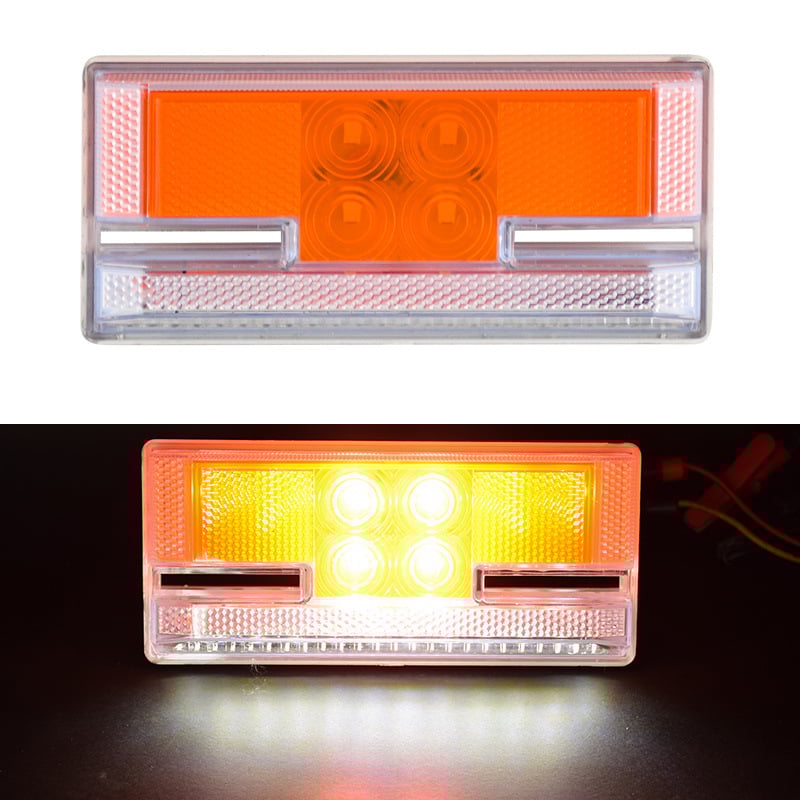 LED šoninė šviesa dideliems sunkvežimiams – 24V, atsparus vandeniui, LED šviesos šaltinis, daugiafunkcinė, tinkama sunkvežimiams ir puspriekabėms
