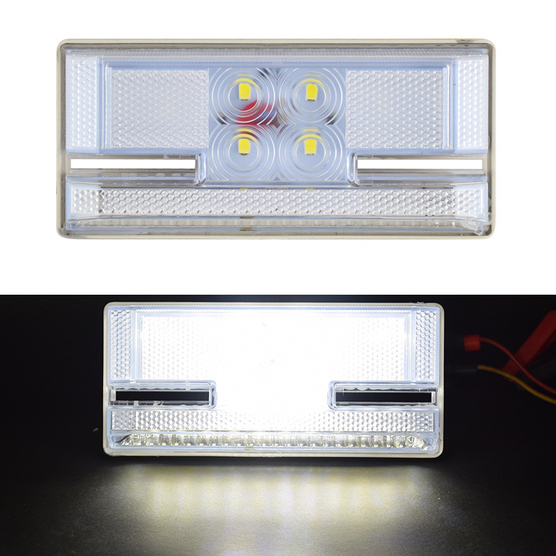 LED šoninė šviesa dideliems sunkvežimiams – 24V, atsparus vandeniui, LED šviesos šaltinis, daugiafunkcinė, tinkama sunkvežimiams ir puspriekabėms