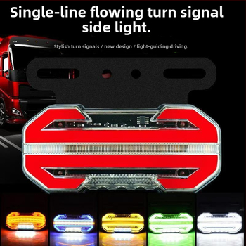 LED šoninė šviesa krovininiam automobiliui, 24V, suderinama su priekabomis, furgonais ir autobusais, 50 000 val. tarnavimo laikas