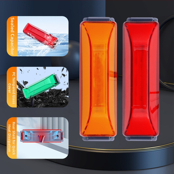 Sunkvežimio LED šoninė įspėjimo kontūro šviesa, 12V/24V, 2W, 60lm, 6500K