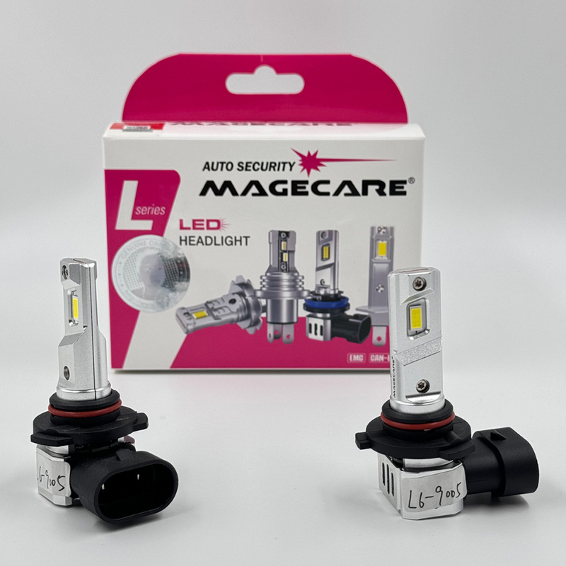 Autó LED fényszóró beépített ventilátorral, első lökhárítóba történő beépítéshez, 28W, 9-16V, modell L6-H4, nappali menetfény (28W; 9-16V; L6-H4; első lökhárítóba történő beépítés; beépített).