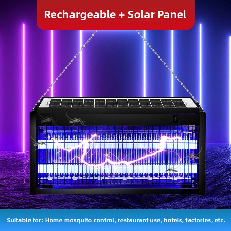 Solarna lampa za komarce za vanjsku upotrebu – vrt/kampiranje, pokriće 61 m²+, ugrađena baterija >5000 mAh, trajanje 8–12 sati, hvatanje pomoću lovnog sustava