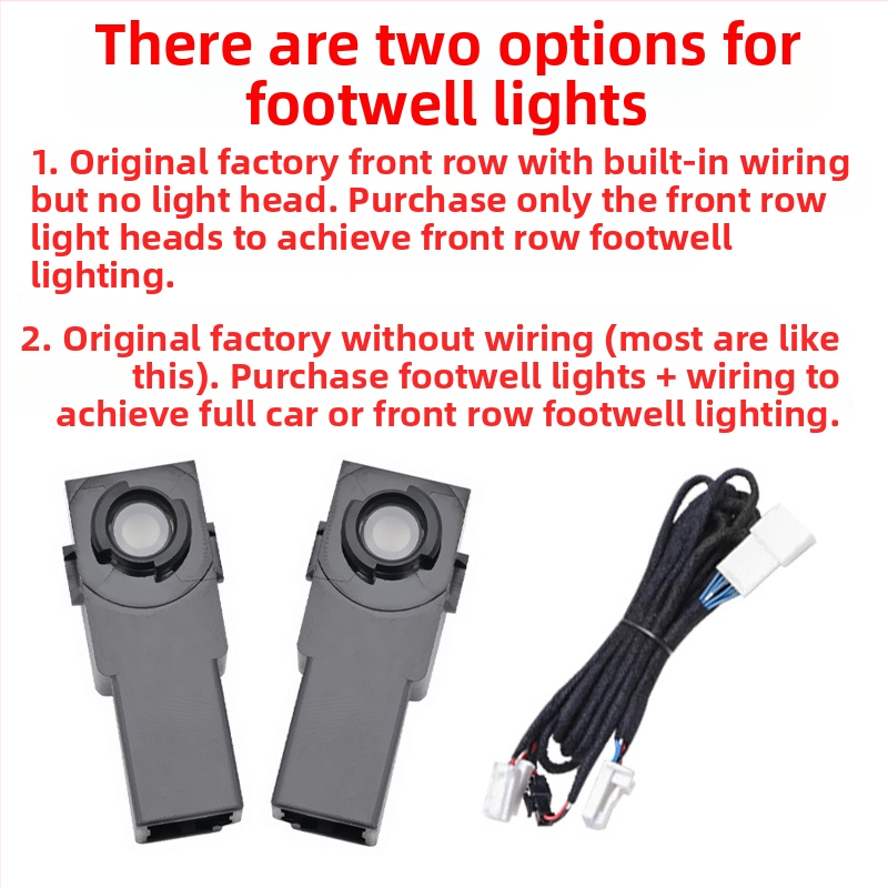 Toyota footwell light – 4W belső hangulatvilágítás, kompatibilis RAV4, Highlander, Camry, Street Banyan