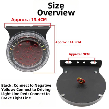 LED stroboskop pre nákladné vozidlo - vodotesné varovné svetlo pre príves, proti nárazu zozadu, model rT3vq
