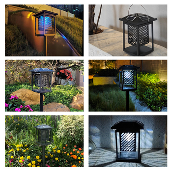Solarna lampa za komarce s LED svjetlom, rotacija 0–180°, pokrivenost 61 m²+, ugrađena baterija od 5001 mAh