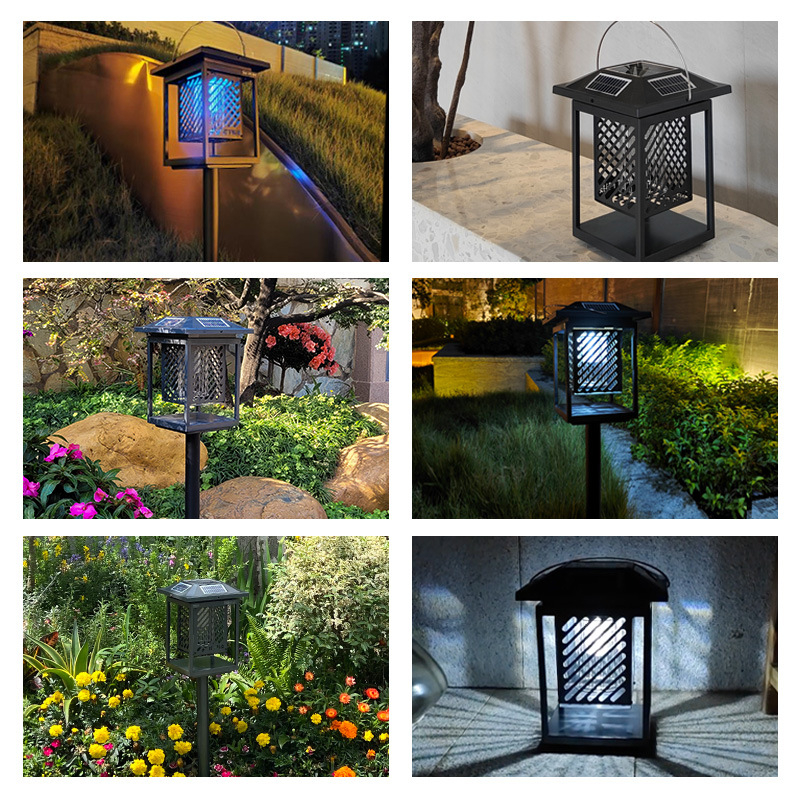 Solarna lampa za komarce s LED svjetlom, rotacija 0–180°, pokrivenost 61 m²+, ugrađena baterija od 5001 mAh