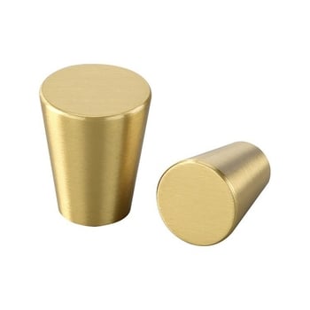 Λαβή ντουλάπας, κωνική με μία οπή, από κράμα χαλκού-αλουμινίου, οξειδωμένη επιφάνεια, μοντέρνο στιλ, μοντέλο 10, Golden