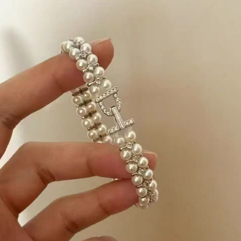 DIY set bijuterii din argint 925: colier și brățară cu perle, închidere cu mărgele și separatoare, placare electroplatată