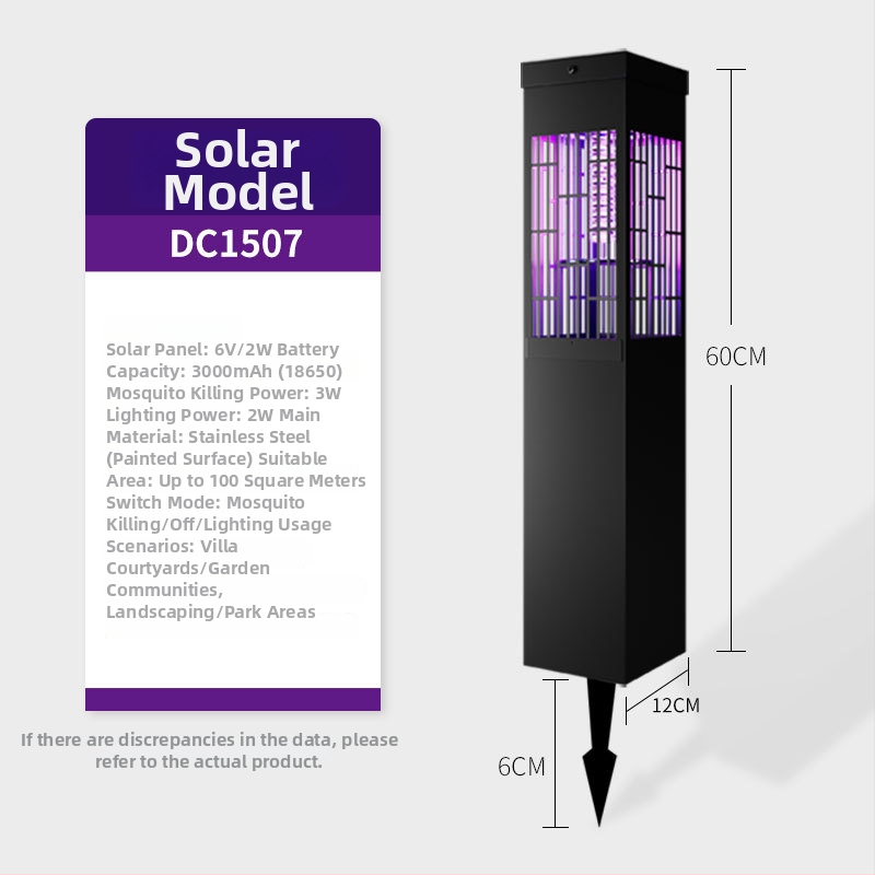 Kültéri szúnyogölő lámpa elektromos sokk módszerrel, vízálló, dugóval csatlakozik a hálózatra, UV fény csali, 50–100 m² lefedettség, 1500 mAh-nál nagyobb akkumulátor, akkumulátor élettartam 1–7 nap