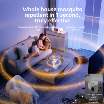 Ruitak Turbine Elektromos Szúnyogriasztó Eszköz Szagtalan Folyadékkal Belső Használatra, 5V