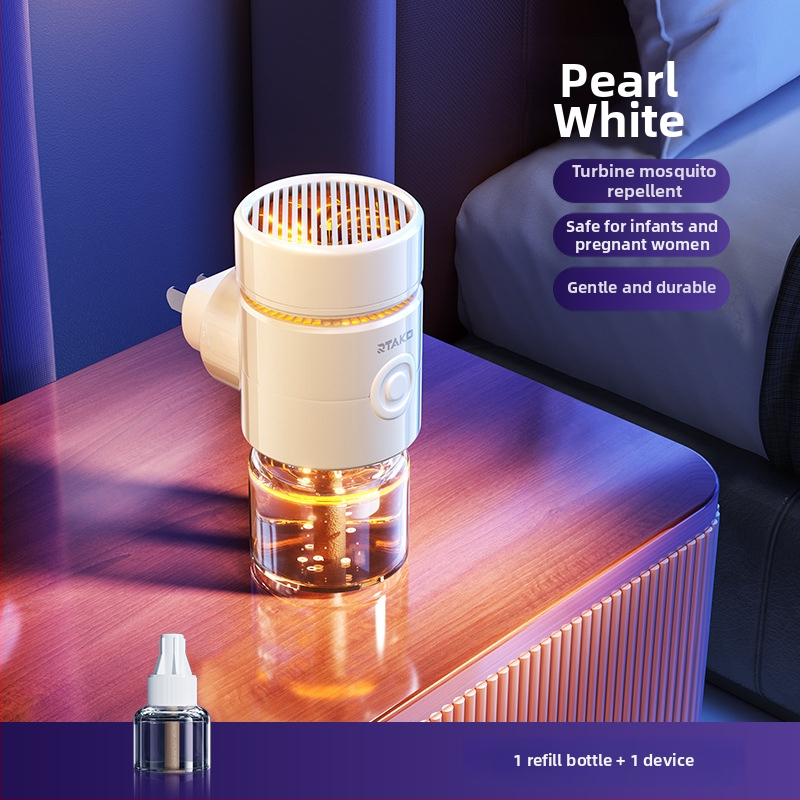 Ruitak Turbine Elektromos Szúnyogriasztó Eszköz Szagtalan Folyadékkal Belső Használatra, 5V