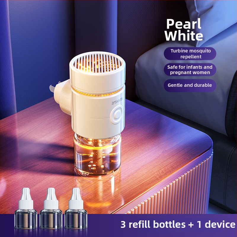 Ruitak Turbine Elektromos Szúnyogriasztó Eszköz Szagtalan Folyadékkal Belső Használatra, 5V
