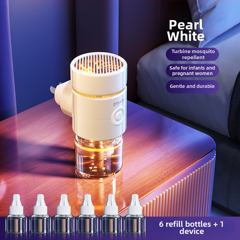 Ruitak Turbine Elektromos Szúnyogriasztó Eszköz Szagtalan Folyadékkal Belső Használatra, 5V
