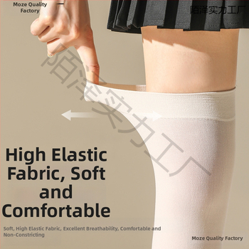 Manșete de protecție solară pentru picioare, pentru bărbați și femei, lungime medie, material Lycra cotton cu Spandex, cod D5scqtcr