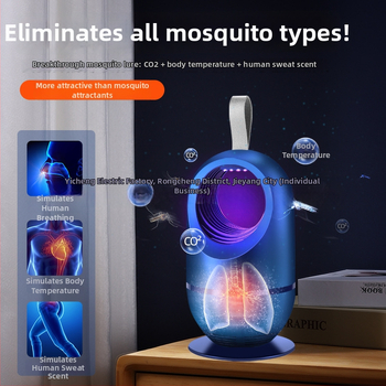 Vnútorný lapač komárov s 365 nm LED lampami, model 688, výkon 5W, rozmery 210×114, sacia funkcia