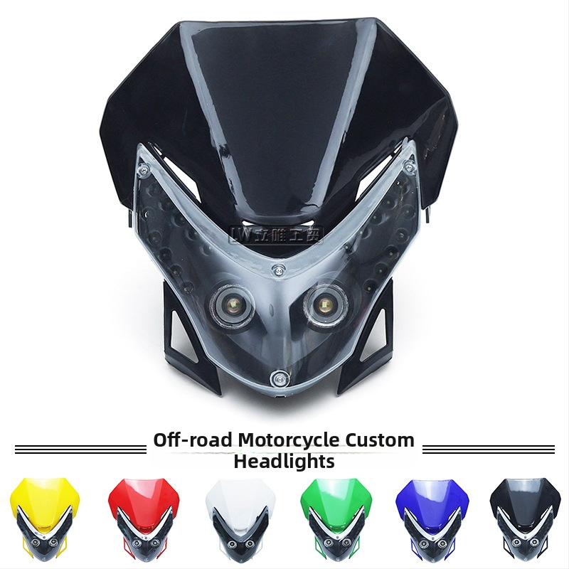 Grimace LED hlavné svetlo pre terénny motocykel, plastové puzdro, 10W, 12V