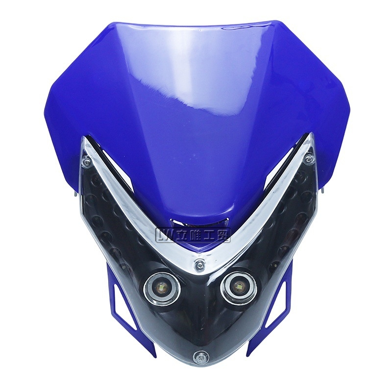 Grimace típusú LED elsőfényszóró motorkerékpárhoz, műanyag burkolat, 10W, 12V