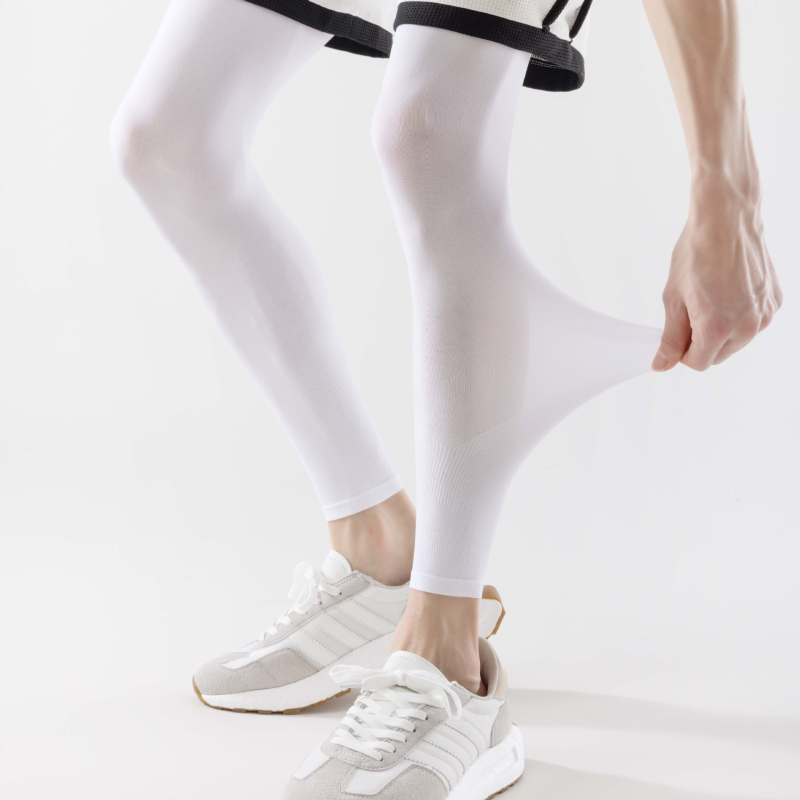 Manșon pentru picioare cu protecție UV, țesătură Ice Silk, nailon, unisex, lung