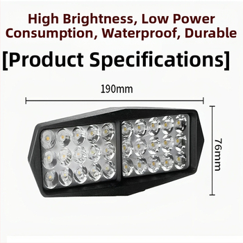 LED reflektor pre elektrické vozidlá, IP67 vodotesný, 12–80V, LED svetelný zdroj s vysokou svietivosťou, životnosť 20 000 h, vhodný pre vozidlá s tromi a štyrmi kolesami