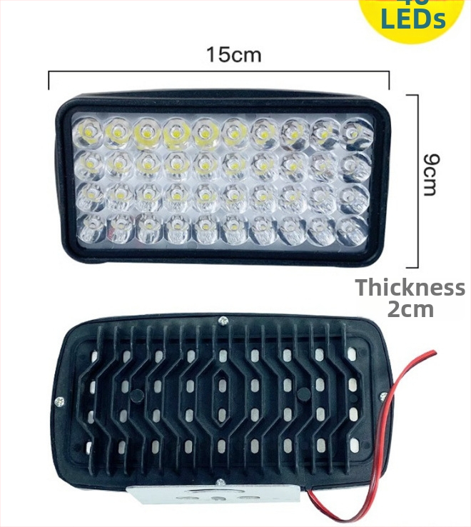 LED reflektor pre elektrické vozidlá, IP67 vodotesný, 12–80V, LED svetelný zdroj s vysokou svietivosťou, životnosť 20 000 h, vhodný pre vozidlá s tromi a štyrmi kolesami