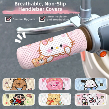 Elektromos kerékpár kormányvédő - méhsejt hálós szerkezet, lélegző, izzadságot felszívó, szivacs anyag, négy évszakos