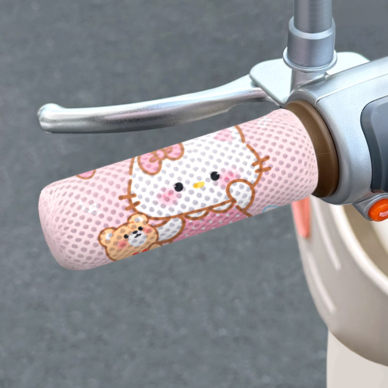 Elektromos kerékpár kormányvédő - méhsejt hálós szerkezet, lélegző, izzadságot felszívó, szivacs anyag, négy évszakos