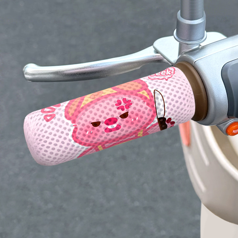 Elektromos kerékpár kormányvédő - méhsejt hálós szerkezet, lélegző, izzadságot felszívó, szivacs anyag, négy évszakos