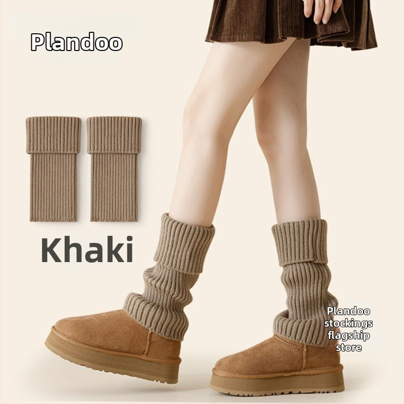 Manșete tricotate pentru femei, pentru toamnă și iarnă, încălzitoare de gambă, potrivite pentru purtat cu cizme de zăpadă, stil Y2K