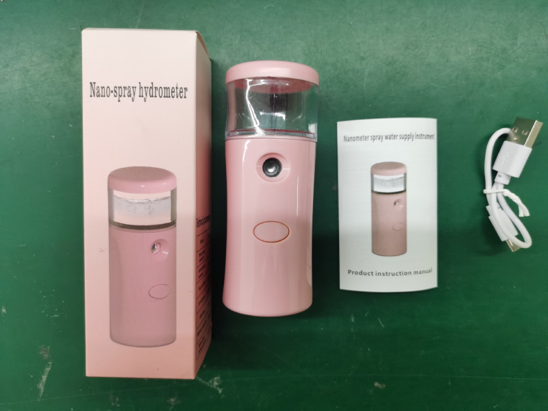 Επαναφορτιζόμενη συσκευή νάνο ψεκασμού υγρασίας για ενυδάτωση ματιών και απολύμανση με ψεκασμό, ABS περίβλημα; χρόνος ομίχλης 121–180 δευτερόλεπτα; 1 ταχύτητα; κρύο ψέκασμα; κυκλοφόρησε το 2022