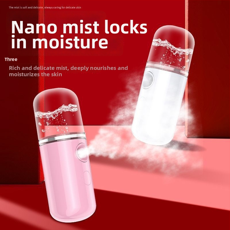 USB-laadimisega kaasaskantav niisutaja pihusti, mini niisutaja, külm pihustus, IMD korpus, sisseehitatud aku, tööiga 1–3 tundi