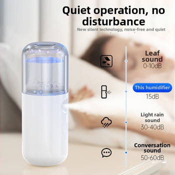 Rankinis veido veido sejas drėkinimo purkštuvu, kompaktiškas USB įkrovimas, šaltas purškimas, dulksnos laikas 31–60 s, įmontuota baterija 100–300 mAh, veikimo laikas 1–3 val