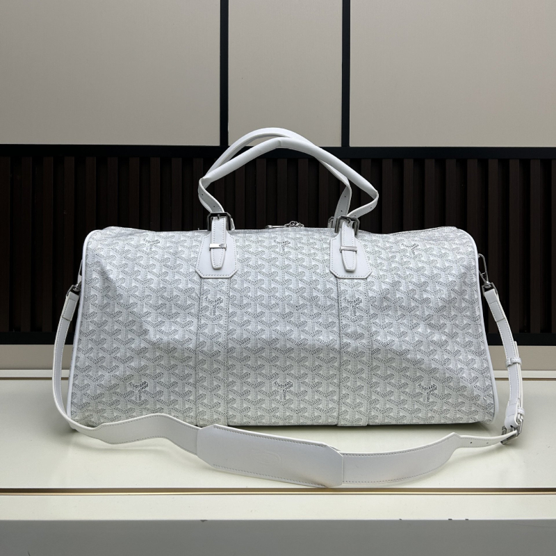 Geantă de călătorie unisex, capacitate 56-75 L, material PVC, model geometric, căptușeală poliester