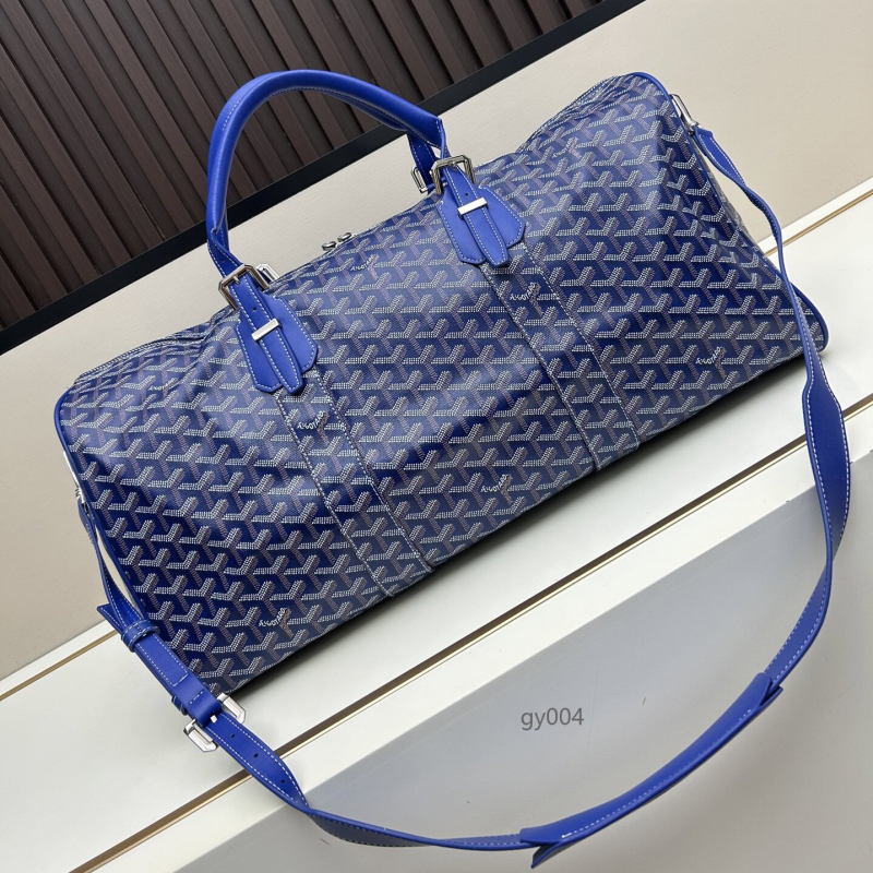 Geantă de călătorie unisex, capacitate 56-75 L, material PVC, model geometric, căptușeală poliester