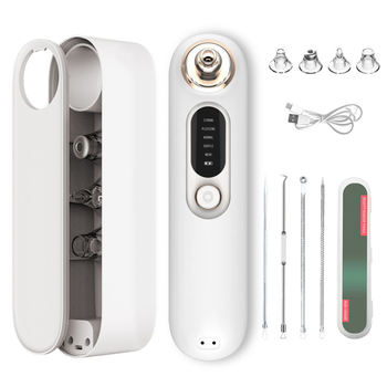 Remediu portabil pentru puncte negre, fără fir, cu rotație electrică, model YOO3, pentru curățarea la domiciliu și îndepărtarea punctelor negre, 5 viteze, carcasă cu serigrafie