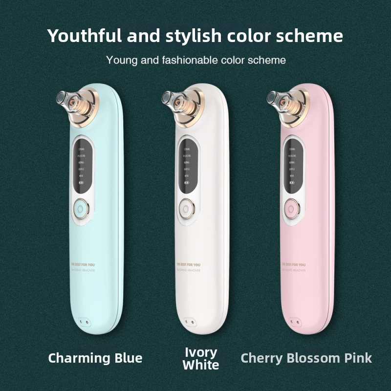 Portatīvais bezvadu melno punktiņu noņemšanas ierīce ar elektrisko rotāciju, modeļa YOO3, mājas tīrīšanai un melnu punktiņu noņemšanai, 5 ātrumi, korpuss ar sietspiedes tehnoloģiju