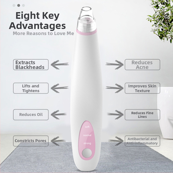 Elektrinis juodųjų dėmių valiklis su siurbimu – porų valymas, šveitimas, 3 greičiai, modelis SL0001