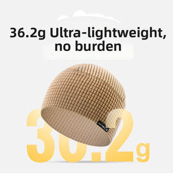 Șapcă sport outdoor cu căptușeală de fleece, unisex, poliester, model grilă, vreme rece – pentru alergare și drumeții