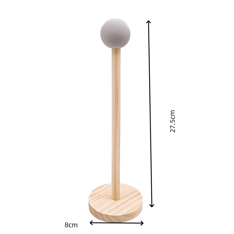 Raft din lemn pentru accesorii de păr - organizator pentru agrafe, brățări și bentițe, stil artistic, toamnă 2025