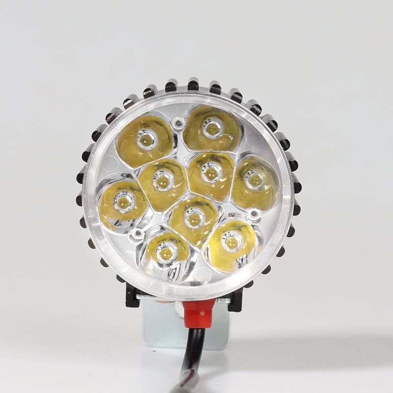 Svjetlo za vožnju s klaksonom, aluminijski kućište, 12W, 12-85V, 1200lm, 2-u-1 svjetlo za sklopivi električni automobil