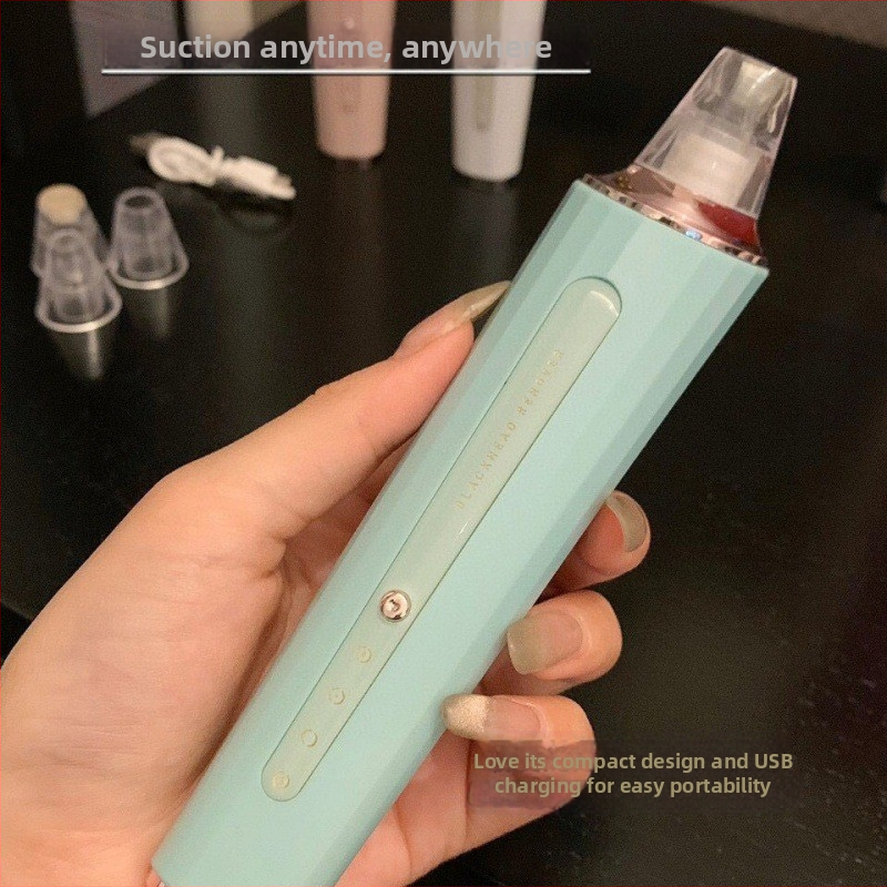 Melno punktu sūkšanas ierīce poru tīrīšanai un pinnēm ārstēšanai, elektriskā rotācija, modelis 069, 3 ātrumi, korpuss ar laku pārklājumu