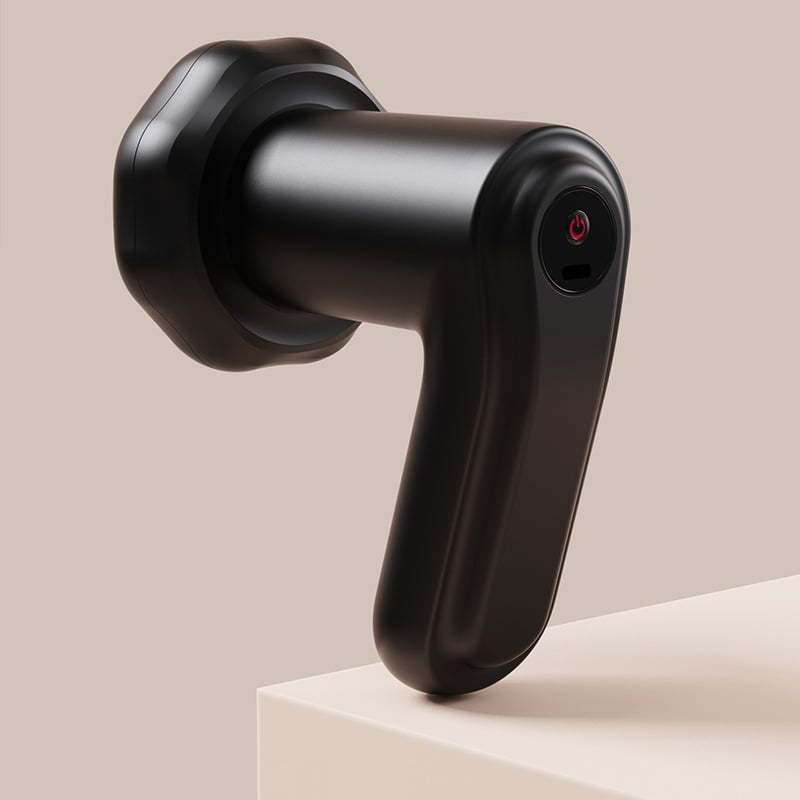 Φορητός ηλεκτρικός μασέρ σώματος με 6 κεφαλές μασάζ, κινητήρας με βούρτσες, ενσωματωμένη μπαταρία, πολυλειτουργικός, 5+ επιπέδων ταχύτητας