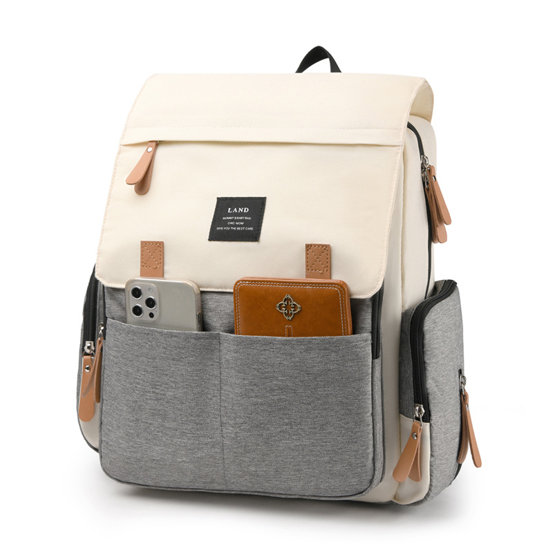Anyák és babák számára készült táska, Oxford anyagból, vízálló, száraz-nedves elválasztás, légpárnás vállpánt, poliészter bélés